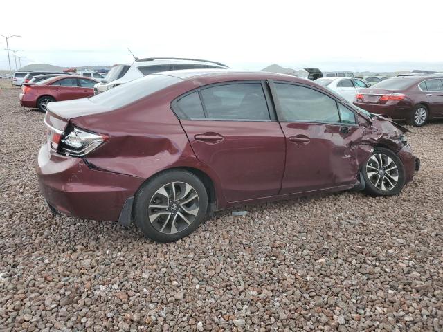 2HGFB2F85DH540301 - 2013 HONDA CIVIC EX BURGUNDY photo 3