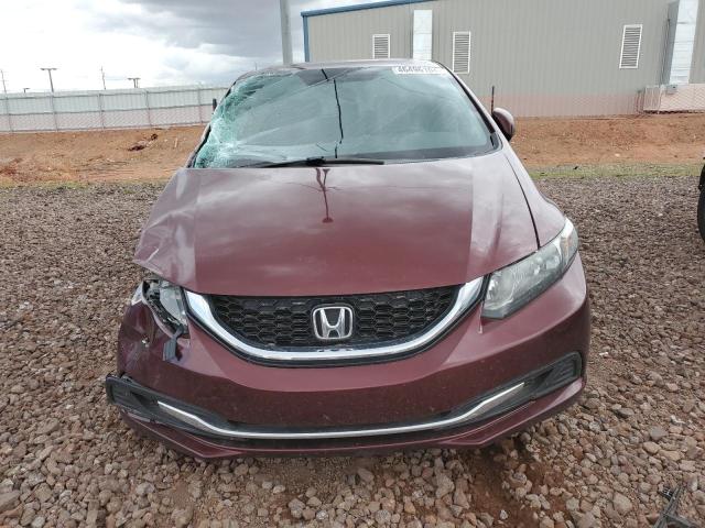 2HGFB2F85DH540301 - 2013 HONDA CIVIC EX BURGUNDY photo 5