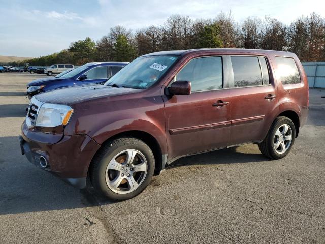 5FNYF4H55FB076154 - 2015 HONDA PILOT EXL MAROON photo 1