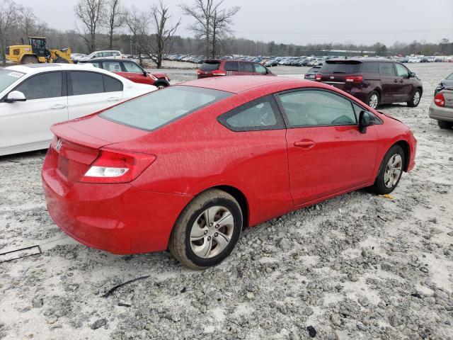 2HGFG3B54DH513738 - 2013 HONDA CIVIC LX RED photo 3