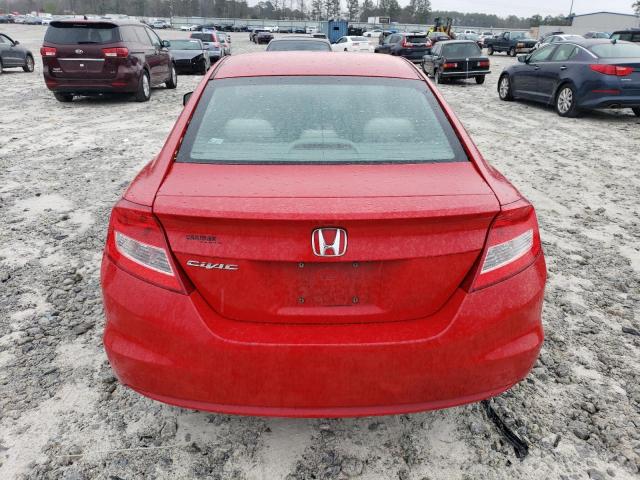 2HGFG3B54DH513738 - 2013 HONDA CIVIC LX RED photo 6