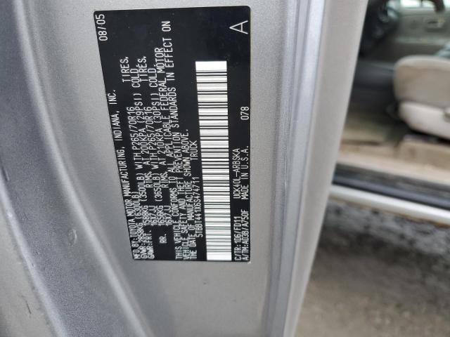 5TBBT441X6S474711 - 2006 TOYOTA TUNDRA ACCESS CAB SR5 SILVER photo 12