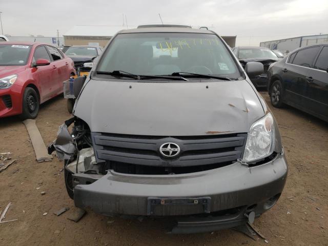 JTKKT624950099226 - 2005 TOYOTA SCION XA GRAY photo 5