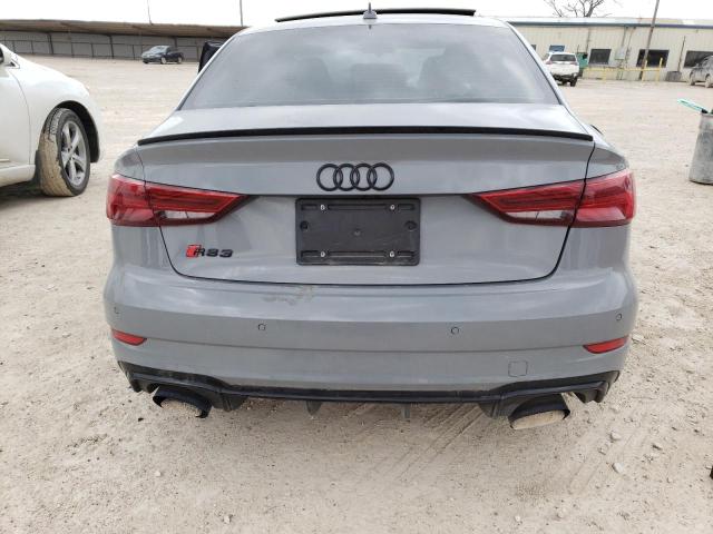 WUABWGFF0J1908216 - 2018 AUDI RS3 GRAY photo 6