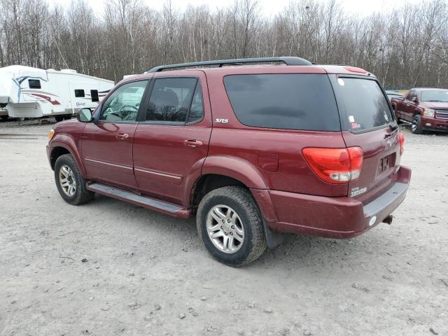 5TDBT44A97S281099 - 2007 TOYOTA SEQUOIA SR5 MAROON photo 2