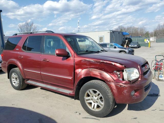 5TDBT44A97S281099 - 2007 TOYOTA SEQUOIA SR5 MAROON photo 4