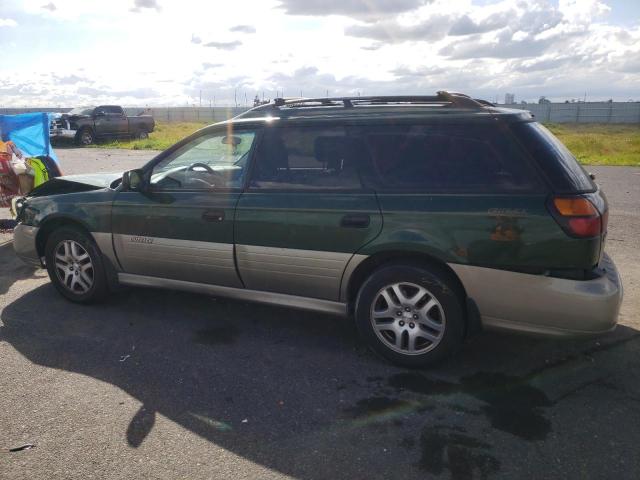 4S3BH675227638900 - 2002 SUBARU LEGACY OUTBACK AWP 绿色 照片 2