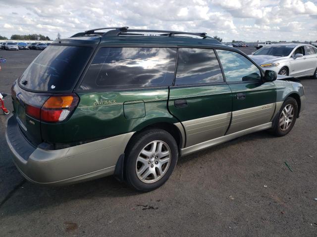 4S3BH675227638900 - 2002 SUBARU LEGACY OUTBACK AWP GREEN photo 3