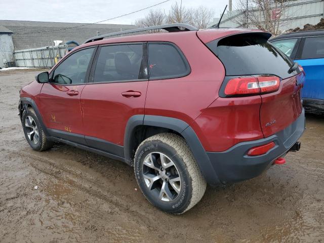 1C4PJMBS9FW777655 - 2015 JEEP CHEROKEE TRAILHAWK RED photo 2