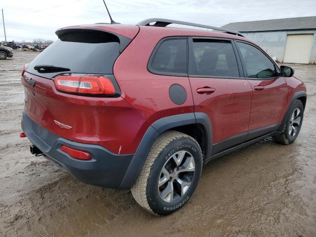 1C4PJMBS9FW777655 - 2015 JEEP CHEROKEE TRAILHAWK RED photo 3