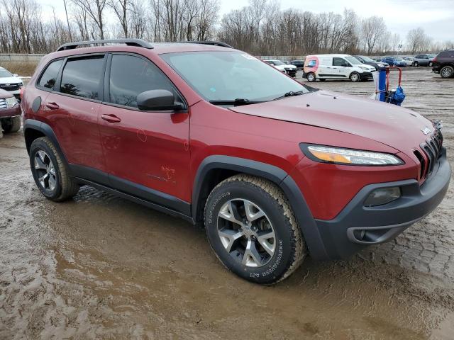 1C4PJMBS9FW777655 - 2015 JEEP CHEROKEE TRAILHAWK RED photo 4