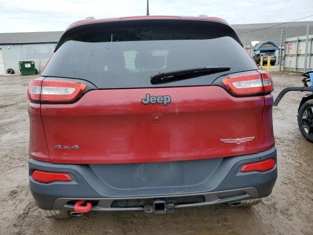 1C4PJMBS9FW777655 - 2015 JEEP CHEROKEE TRAILHAWK RED photo 6