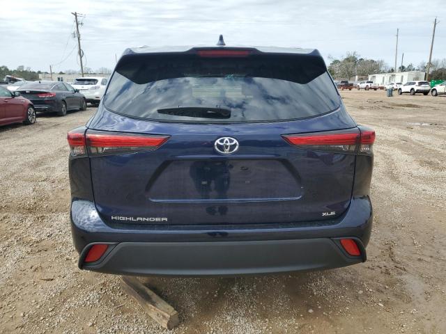 5TDGZRAHXNS560237 - 2022 TOYOTA HIGHLANDER XLE 蓝色 照片 6