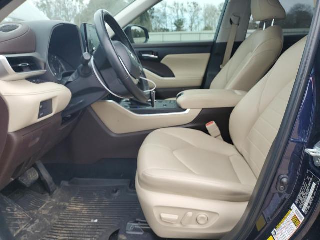 5TDGZRAHXNS560237 - 2022 TOYOTA HIGHLANDER XLE 蓝色 照片 7