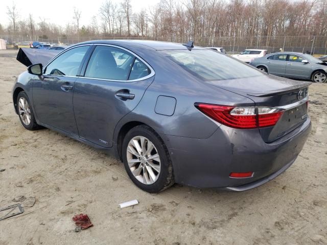 JTHBW1GG5D2015540 - 2013 LEXUS ES 300H GRAY photo 2