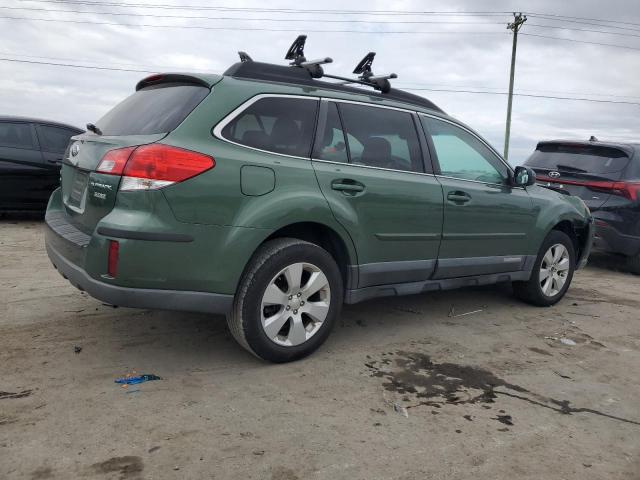 4S4BRBBC5C3222050 - 2012 SUBARU OUTBACK 2.5I PREMIUM GREEN photo 3