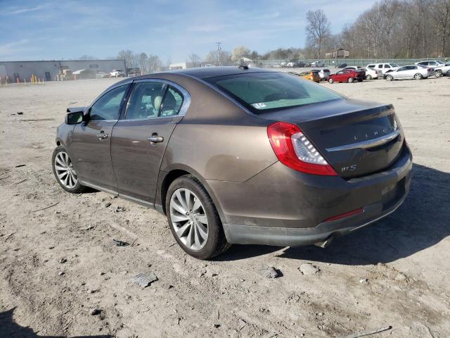 1LNHL9DK8GG600465 - 2016 LINCOLN MKS BROWN photo 2