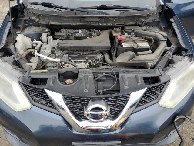 KNMAT2MT5FP577795 - 2015 NISSAN ROGUE S BLUE photo 11