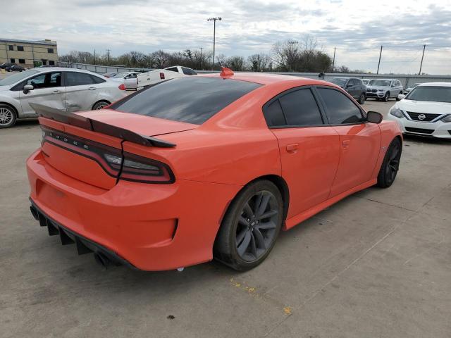 2C3CDXGJ8KH558478 - 2019 DODGE CHARGER SCAT PACK ORANGE photo 3