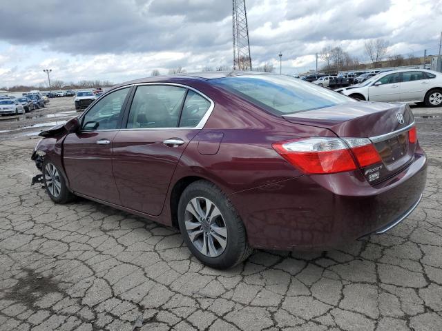 1HGCR2F36FA185398 - 2015 HONDA ACCORD LX RED photo 2