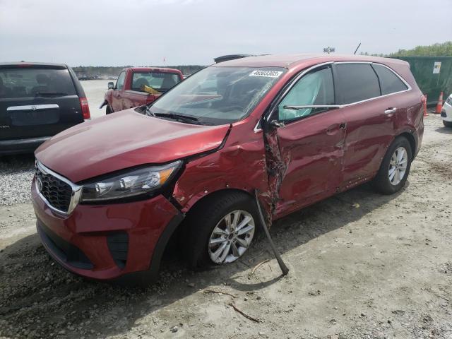 5XYPG4A39KG471555 - 2018 KIA SORENTO L RED photo 1