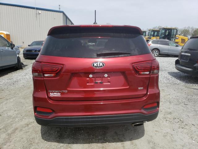 5XYPG4A39KG471555 - 2018 KIA SORENTO L RED photo 6