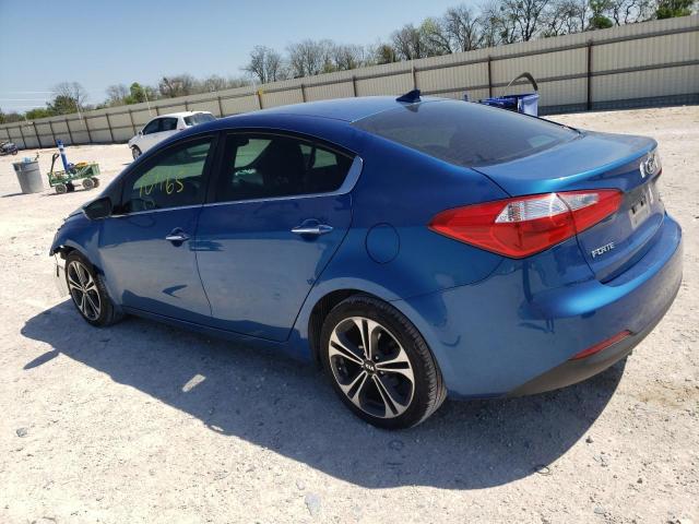 KNAFZ4A82E5165731 - 2014 KIA FORTE EX BLUE photo 2