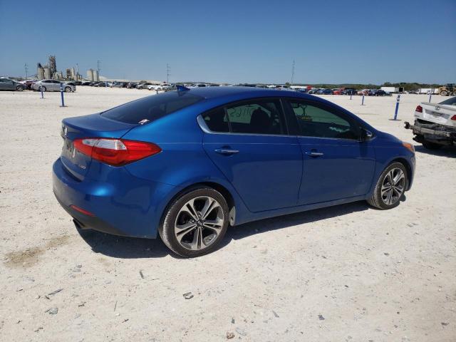 KNAFZ4A82E5165731 - 2014 KIA FORTE EX BLUE photo 3