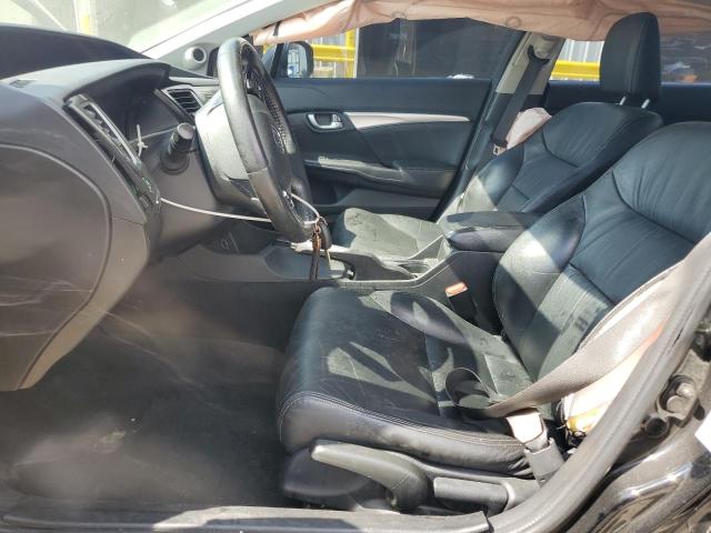 19XFB2F94DE209437 - 2013 HONDA CIVIC EXL შავი ფოტო 7