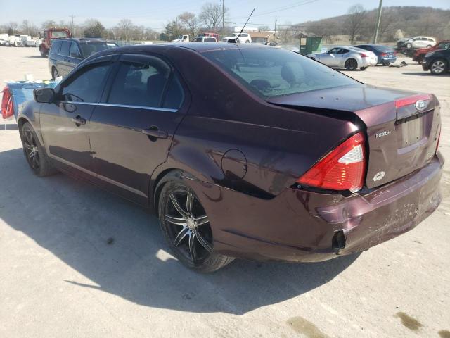 3FAHP0HA3BR159180 - 2011 FORD FUSION SE BURGUNDY photo 2