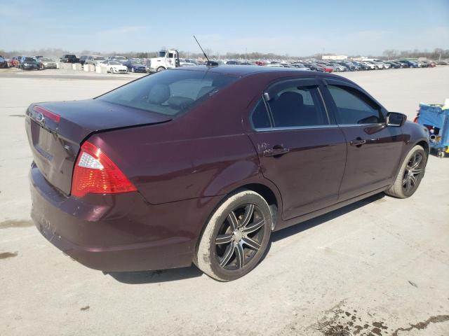 3FAHP0HA3BR159180 - 2011 FORD FUSION SE BURGUNDY photo 3