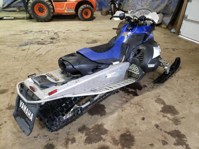 JYE8HL009CA014453 - 2012 YAMAHA FX NYTRO BLUE photo 4