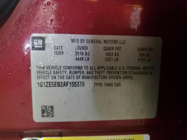 1G1ZE5EB2AF155379 - 2010 CHEVROLET MALIBU LTZ BURGUNDY photo 12