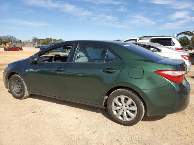 5YFBURHE0EP075201 - 2014 TOYOTA COROLLA L GREEN photo 2