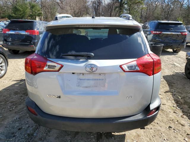 JTMBFREV7EJ002149 - 2014 TOYOTA RAV4 LE SILVER photo 6