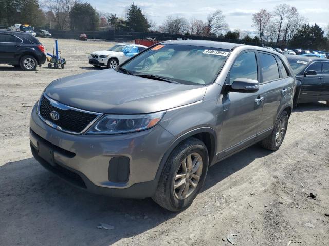 5XYKT3A62FG585445 - 2015 KIA SORENTO LX GRAY photo 1