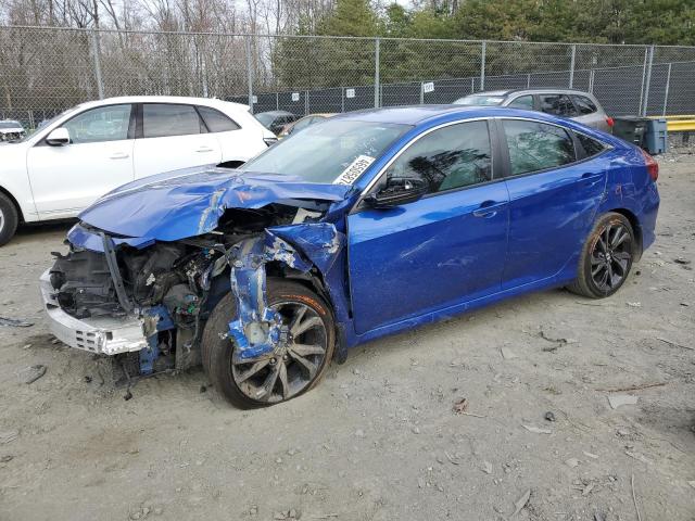 2HGFC2F8XKH547688 - 2019 HONDA CIVIC SPORT BLUE photo 1