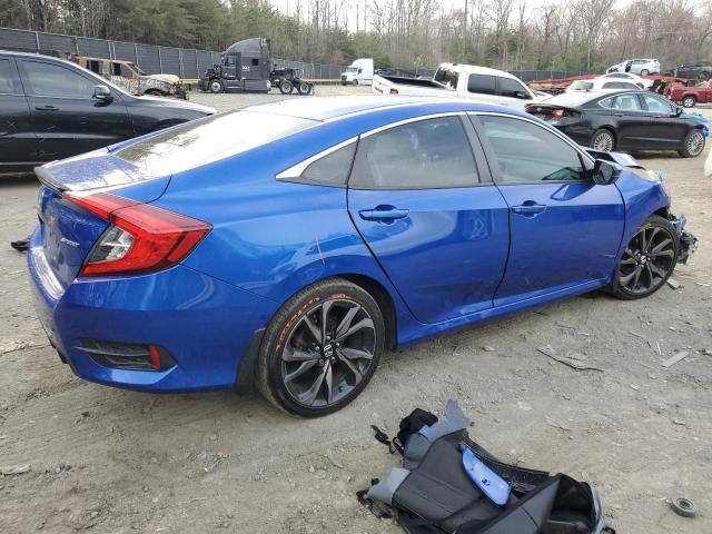 2HGFC2F8XKH547688 - 2019 HONDA CIVIC SPORT BLUE photo 3