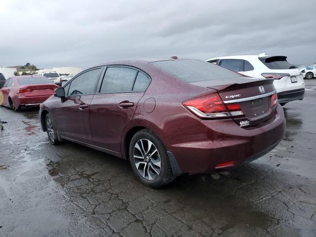 19XFB2F95DE058298 - 2013 HONDA CIVIC EXL 栗色 照片 2