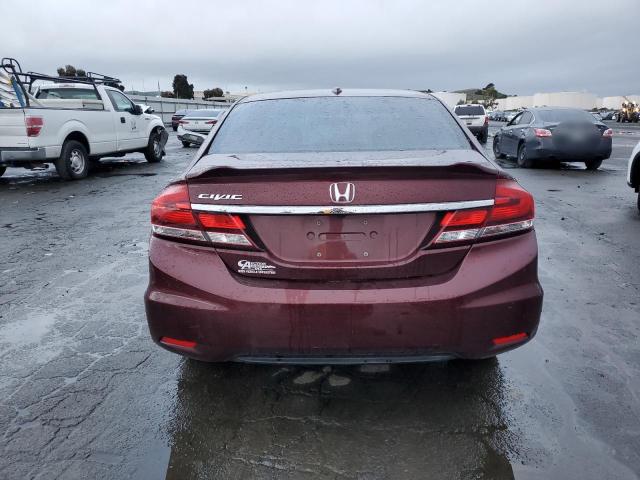 19XFB2F95DE058298 - 2013 HONDA CIVIC EXL 栗色 照片 6