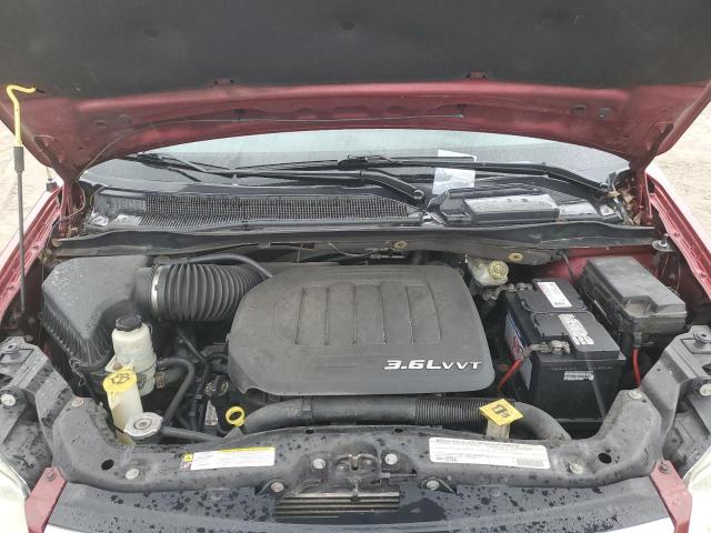 2A4RR8DG4BR712520 - 2011 CHRYSLER TOWN & COU TOURING L RED photo 12