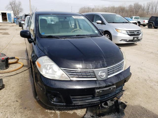 3N1BC13E97L449609 - 2007 NISSAN VERSA S BLACK photo 5