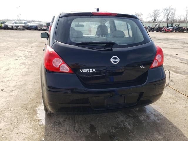 3N1BC13E97L449609 - 2007 NISSAN VERSA S BLACK photo 6