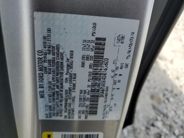 3FA6P0HR4DR165800 - 2013 FORD FUSION SE SILVER photo 12