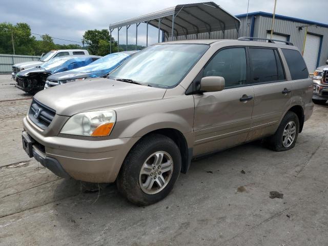 2HKYF185X4H576887 - 2004 HONDA PILOT EXL TAN photo 1