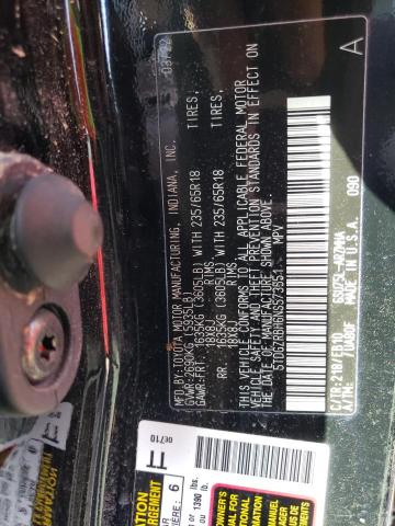 5TDGZRBH6NS573551 - 2022 TOYOTA HIGHLANDER XLE BLACK photo 13