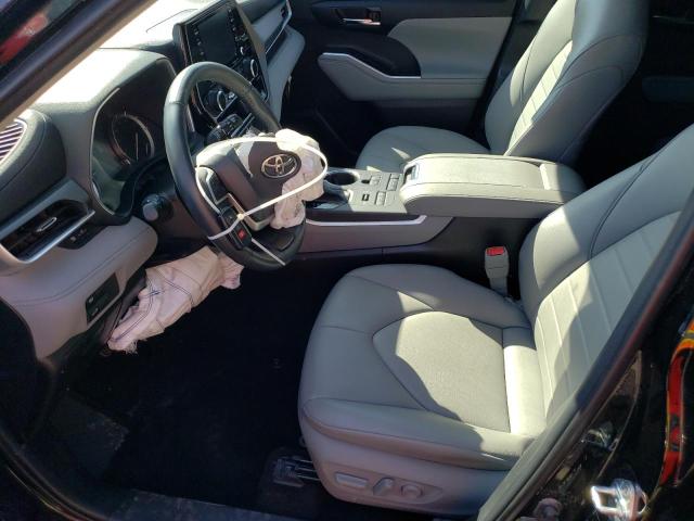 5TDGZRBH6NS573551 - 2022 TOYOTA HIGHLANDER XLE BLACK photo 7