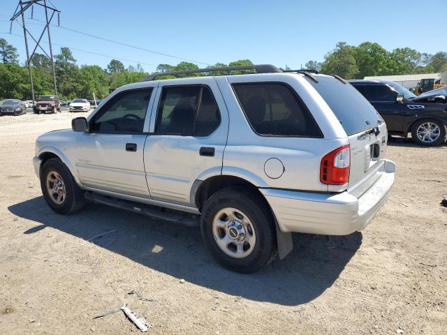 4S2CK58W534303077 - 2003 ISUZU RODEO S SILVER photo 2