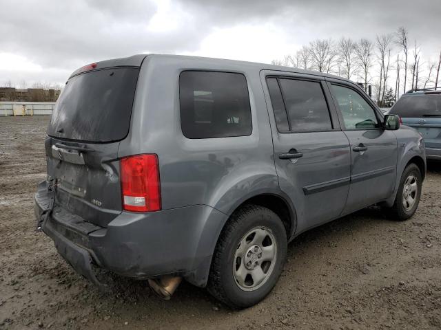 5FNYF4H29AB007952 - 2010 HONDA PILOT LX CHARCOAL photo 3