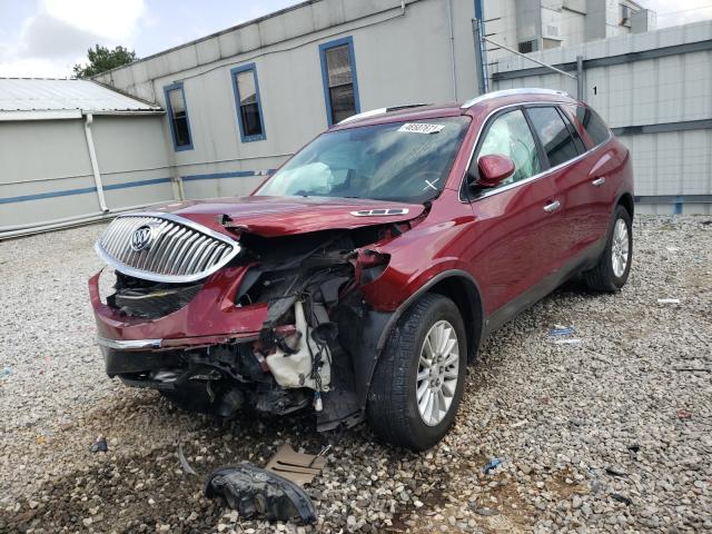 5GALVBED0AJ175612 - 2010 BUICK ENCLAVE CXL RED photo 2